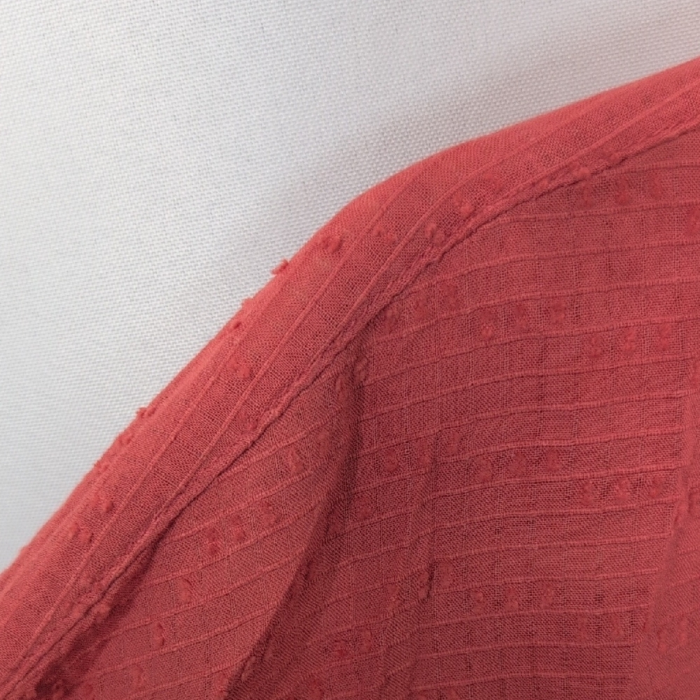 Universal Thread Rust Button Down Blouse - Picture 4 of 7